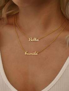 1 pezzo Collana personalizzata delicata con più nomi, collana minimalista personalizzata con nome, collana con cognome, collana per mamma con nomi dei figli, regalo per mamma