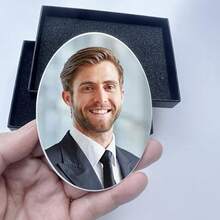 1pc Custom 2D Memorial Photo Headstone, Picture Grave Markers Cemetery Decorations Plaque No Fading, Easter Gifts Thanksgiving Gifts Christmas Gifts Mother's Day Gifts Father's Day Gifts Halloween Gifts Halloween Decorations Christmas Gifts