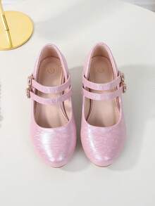 Versatile High Heels For Teenagers, Vacation & Party, Casual Fashion Campus Student Shoes, Ballet Princess Pumps - Pink - View 2