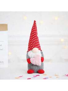 Weihnachts-Herz Plüschpuppe Figur, Fensterdekor Ornament, für Männer und Frauen