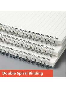1 pièce Cahier spirale format B5, contenant 60 ou 120 pages, avec des pages transparentes épaisses et une reliure spirale horizontale, pratique pour tourner les pages, convient pour la prise de notes, la tenue d'un journal et l'écriture créative - B5 - Voir 5