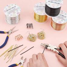 BENECREAT 12 17 18 Guage Aluminum Wire (12 Gauge,100FT) Anodized Jewelry Making Beading Floral Colored Aluminum Wire - Silver - Gold - View 4