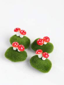 Miniature Simulation Mushroom Moss Stone, Suitable For Miniature Landscapes, Fairy Gardens, DIY Dollhouse Miniature Models As Decorative Materials, Very Suitable For Flower Pot Plants, Succulent Potted Plants, And Bonsai Decoration