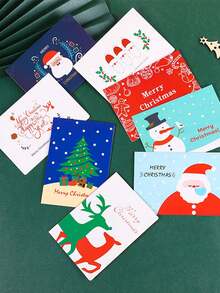 6/8 张装圣诞贺卡，带信封，6 种独特设计，有趣的节日祝福，盒装办公用品，适合感恩节、万圣节、生日、祝贺、感谢 - 多色 - 查看 8