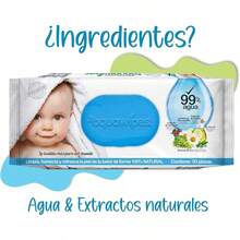 AQUAWIPES Pack 12 Paquetes Toallitas Húmedas x50 unidades| Total 600 Toallitas| Para Bebé| Suaves y Delicadas - 50 Unidad (Paquete de 12) - Ver 8
