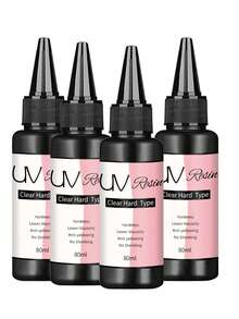 80ml/160ml/240ml/320ml/400ml -UV Resin Starter Kit For DIY Jewelry - Clear, Low Viscosity, No Shrinkage - Ideal For Pendants, Earrings & Bracelets
