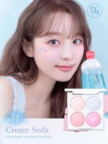 Dasique 4-Color Matte Blush Palette, High Color Payoff, Long-Lasting, Natural Glow, Lightweight & Breathable, Vegan Formula, Fashionable Makeup Brand, Christmas Holiday Essential - #11 Cream Soda - 查看 7