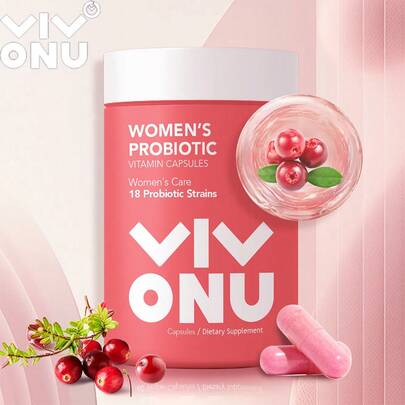  VIVONU 60 cápsulas de una fórmula 19 en 1 para probióticos femeninos, que contiene 10 cepas de probióticos y 50 mil millones de UFC: apoyo a la salud vaginal, eliminación de olores, equilibrio del pH, salud de las levaduras y equilibrio de la flora vaginal. Sin alérgenos, suministro para 1 mes.