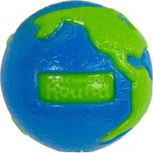 Outward Hound By Planet Dog Orbee-Tuff Planet Ball Blue_Green Treat-Dispensing Dog Toy, Large - ColorA - 查看 1