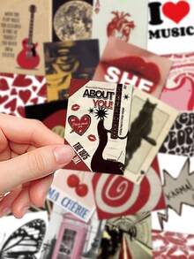 50 piezas Pegatinas de pósteres vintage para mujeres, cuaderno, portátil, estuche de teléfono celular, equipaje, monopatín, casco, decoración de calcomanías