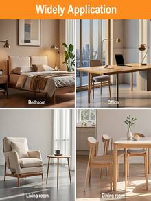 4/16/36 件方形椅腿地板保护垫，硬木地板家具垫，椅腿家具滑块，椅子矩形地板保护垫，硅胶椅腿盖，保护地板和桌腿，防刮降噪（浅棕色） - 淺棕色 - 查看 7