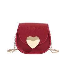 Fashionable Heart-Shaped Crossbody Coin Purse For Girls - A - View 11