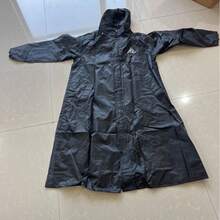 1 قطعة معطف مطر طويل من قماش أكسفورد مقاوم للماء، بتصميم يناسب الجنسين، مزود بعاكسات للرياح، مناسب للتنزه والتخييم والتسلق والدراجات الهوائية للاستخدام في الأماكن المفتوحة، متوفر بألوان متعددة