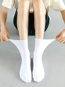 1/4/5 Pairs Mid-Calf Socks In Rock And Hip-Hop Style For Autumn And Winter, The Preferred Choice For Street Trendsetting Youths