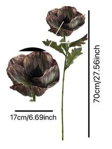 1 قطعة/70 سم طول زهرة اصطناعية من الزنبق الواقعية، مناسبة لديكور الزفاف والأعياد والمناسبات المنزلية، كلاسيكية وعتيقة لجميع المواسم، ديكور عيد الميلاد وعيد الهالوين