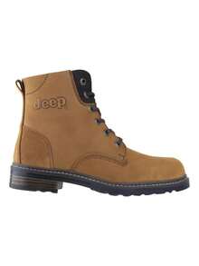 Jeep Botas De Caballero  Comoda 20102 Nobuck Bronce Original Hombre Calzado De Montaña Resistente Al Agua Antideslizante Para Senderismo Al Aire Libre Aventura Outdoor Diseño Ergonómico Soporte Tobillo Amortiguación Suela Duradera Material Transpirable Ligero Caminata Trekking Excursionismo Calzado Deportivo Protección Articulaciones Impermeable Botas Trekking Hombre Calzado Robustas - Marrón Mocha - Ver 1