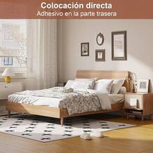 Sabiduría simple 5 ㎡   Piso vinilico autoadherible,Paquete de pvc autoadheribles,Piso laminado de gruesa de 2 mm,Piso pvc autoadherible para cocina,Sala de estar,Dormitorio,Oficina (8812)