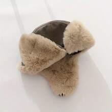 1pc Retro And Fashionable Men's And Women's Lei Feng Hats, Plush Multi-Functional Winter Hunting Caps, Ear-Protecting Flight Caps For Going Out, Autumn And Winter Christmas Gifts