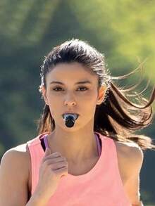 1pc Portable Lung Capacity Resistance Breathing Trainer, Adjustable Muscle Respiratory Training Device, Multi-Color, Beach Essential, Beach Accessory, Compact Breathing Trainer