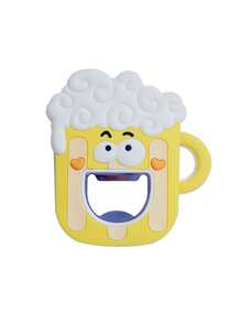 1 buc deschizător de sticle de bere din cauciuc moale, drăguț, - Gadget de bucătărie de vară, deschizător de sticle magnetic pentru frigider, ceașcă de ceai cu lapte