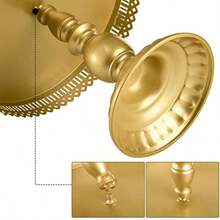 Set Of 10 Cake Stand Metal Cupcake Stand Set With Multiple Combination Styles Dessert Plate Cake Serving Tray Candy Fruit Display Tower For Wedding Birthday Party Baby Shower Anniversary - Vàng - Xem 2