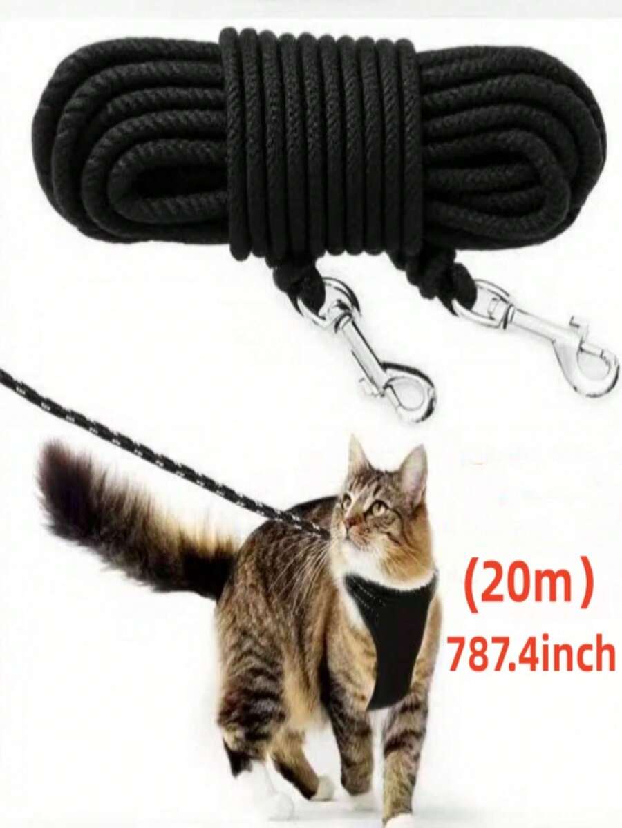 5m/9m/20m 超轻猫牵引绳 - 超长超薄,适合令人兴奋的户外花园探险 - 彩色 - 查看 1