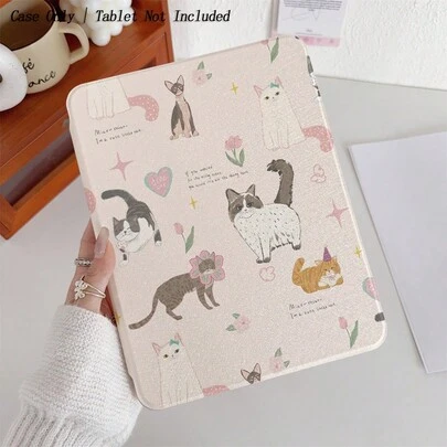 360° Rotatable & Foldable Tablet Protective Case, Compatible With 11/A16/10th Gen/Air4/5/6/Pro 12.9/2024/2025/2020/2021/2022/2023/10.2/10.9/Mini7, And Galaxy Tab A8/A9 Plus/S6 Lite/S7/S9FE Plus, Suitable For Work, Travel And Home Use