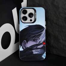 Funda de Teléfono Anime  para 17,16,15,14,13,12,11,Pro,Max,Plus,E Anti Caída Negra Mate Dura - z3 - Ver 12