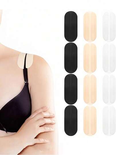 2pcs/Pair Invisible Silicone Shoulder Pads, Anti-Slip Inserts For Bras, Soft Seamless Bra Strap Cushions, Silicone Anti-Slip Shoulder Straps, Prevent Shoulder Straps From Slipping, No-Mark, Pressure-Reducing Shoulder Straps, Anti-Slip Bra Strap Clips Body Care For Travel,Sport,Outdoor,Belt Summer Cooling,Beach,Travel, Travel Must Haves School Accessories Back To School Supplies