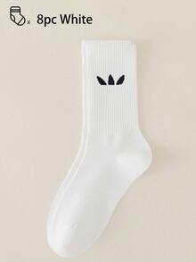 40pcs/30pcs/24pcs Unisex Comfortable Sports Socks, Men's Long Socks For Sports And Training, Women's Long Socks For Casual And Business Wear, Antibacterial, Soft, Black And White, Odor-Resistant, Moisture-Wicking, Lightweight And Comfortable, Suitable For Autumn/Winter, 20pcs/10pcs/8pcs/6pcs/4pcs/2pcs Set, Autumn