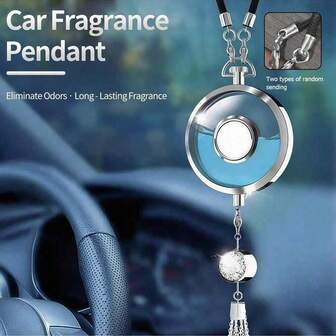 1 szt. wisząca ozdoba zapachowa do samochodu, dekoracja lusterka wstecznego, zawieszka ze stopu, odświeżacz powietrza