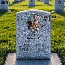 1pc Custom 2D Memorial Photo Headstone, Picture Grave Markers Cemetery Decorations Plaque No Fading, Easter Gifts Thanksgiving Gifts Christmas Gifts Mother's Day Gifts Father's Day Gifts Halloween Gifts Halloween Decorations Christmas Gifts