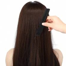 3 Pieces Pick Teasing Combs Hair Brush Set Includes Black Carbon Lift With Metal Prong, Triple Pin Rat Tail Comb, Nylon Bristle Hair Brush WomenBlack And Red,Hair Tools,Hair Items,Travel Essential,Travel,Barber,Hairstylist,Barber Accessories,Valentine's Day,Hair Supplies,Hair Stylist,Barbershop,Salon,Vacation Essentials,Hair Products,Barbershop,Valentine's Gift,Travel Essentials For Women,Hair Stylist Tools - Black - View 7