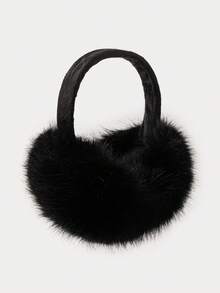 1pc Men's Faux Fur Ear Warmers, Foldable Regular Style Suitable For Keeping Warm In Winter