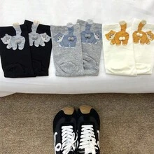Nuevos calcetines de media caña hechos a mano en 3D con diseño de gato y huevo, calcetines divertidos y originales de animales para hombres y mujeres