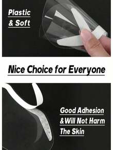 5/10/25/50pcs Shower Facial Eye Mask, Transparent Sunshade Eye Protection, Eyebrow Protection, Shower Water Baffle, Suitable For Eyelash Extension Surgery And Postoperative Care Of Eyelids, Salon Supplies,Transparent Face Visors Face Eye Protector Hair Cutting Eye Protection Mask Hair Cutting Shield - Multicolor - View 3