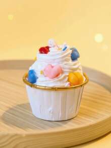 1/2/6 Nến thơm tráng miệng | Sáp đậu nành thủ công với lớp phủ chân thực | Quà tặng dễ thương cho phụ nữ, sinh nhật, đám cưới, trang trí nhà cửa - Nhiều màu - Xem 9