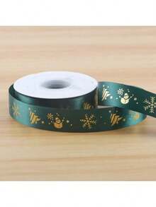 2.5cm*25yards Satin Ribbon, Wine Red, Dark Green, Red, Christmas Series Metallic Ribbon, Suitable For Flower Decoration, Cake Packaging, Gift Wrapping, DIY Bow (May Have Slight Creases That Do Not Affect Normal Use)