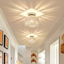 Lámpara de pasillo de entrada minimalista moderna de cristal, lámpara de zaguán LED creativa para uso doméstico