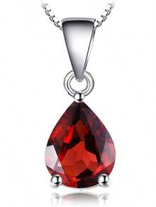 7-2,29 ct Birnen-Granat-Granat-Halskette