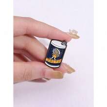 1pc Cute Salty Cans Enamel Pin, Brooch For Hats, Backpacks, Clothes, Decorations, Scarves, Gift - Nhiều màu - Xem 1