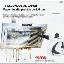 Máquina de limpieza de vapor de alta temperatura y alta presión para eliminar aceite - Tipo de Enchufe A USA (110-127V) - Ver 2
