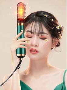 OBOVAY 三合一吹风梳，集直发、卷发和热风造型于一体，多功能美发工具，圣诞/节日礼物 - 英規插(220-240V) - 查看 5