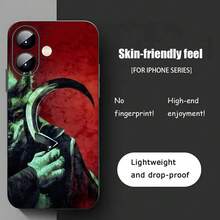 Funda de teléfono de dibujos animados del Gato con Botas compatible con  17 16 15 14 13 12 11 X XR XS 8 Plus Mini Pro Max, funda suave negra a prueba de golpes, compatible con funda de  17, funda de  17 Pro, funda de  17 Pro Max - Negro9 - Ver 11