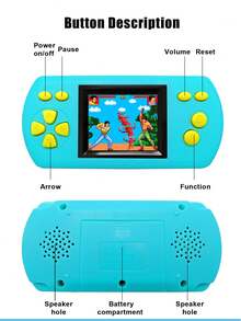 1pc Handheld Game Console With 218 Built-In Old-Fashioned Childhood Memory Games 2.2-Inch Electronic Color Screen Small Portable Nostalgic PSP Mini Retro Handheld