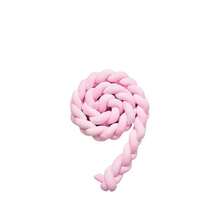 1pc Newborn Braided Crib Bumper, Baby Knotted Anti-Collision Soft Pad, Infant Bed Rail Cushion