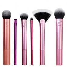 Real Techniques Artist Essentials Makeup Brush Set, For Foundation, Powder Blusher,Blush, Highlighter, Eyeshadow, & Liner, Professional Makeup Tools, Synthetic Bristles, Vegan & Cruelty-Free, 6 Piece Set,Brush Set,Makeup Brush Kit,Make Up Brush Set,Make Up Set Complete,Makeup Brush Set,Complete Makeup Kit,Brush Kit,Brushes Makeup Set,Makeup Gift Set - Pink - View 12
