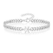 1 szt. Minimalistyczna, regulowana bransoletka z kubańskich ogniw z literami A-Z, odpowiednia dla mężczyzn i kobiet, modny dodatek do codziennego noszenia, na Boże Narodzenie, Nowy Rok, prezent na imprezę