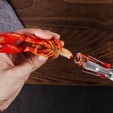 Curățător de creveți din oțel inoxidabil, gheară practică pentru decojirea creveților pentru deschiderea creveților și racilor, instrument de bucătărie