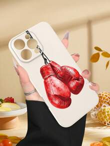 1PC Minimalist Pink Crown Phone Case Elegant Slim Shockproof Protective For Festival Gifts For Friends, Girlfriend, Boyfriend, Family Compatible With IPhone16/15/14/13/12/11/XS/XR/X/PLUS/PRO/PROMAX Comfortable Feeling Festival Gift For Friends, Girlfriend, Boyfriend, Family - 白色 - 查看 3